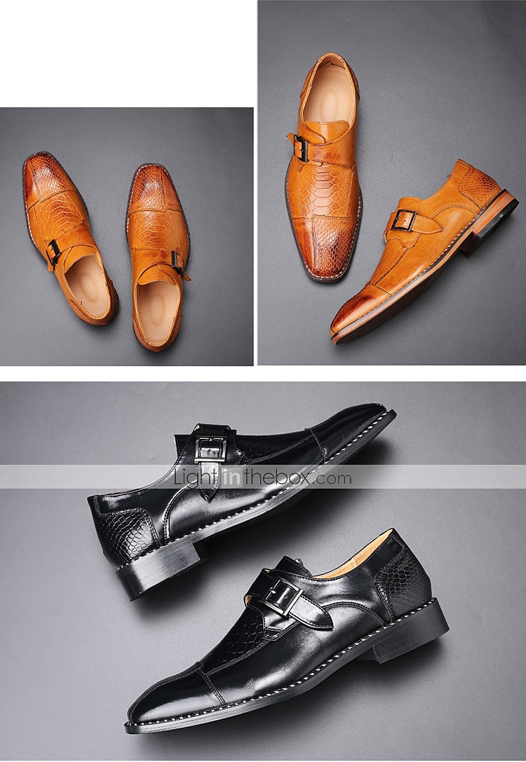 chaussures habillées à boucle en similicuir rouge pour hommes – motif crocodile, tenue de soirée pour les affaires et les événements spéciaux de 2025 ? $59.99 –P7