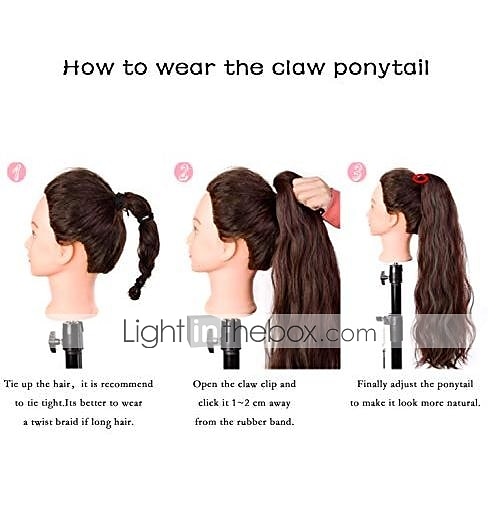 chignons Hair Bun Ponytail with Claw Synthetic Hair Hair Piece Hair Extension Wavy Party Daily Party & Evening Light Brown 2025 - $16.49 –P4