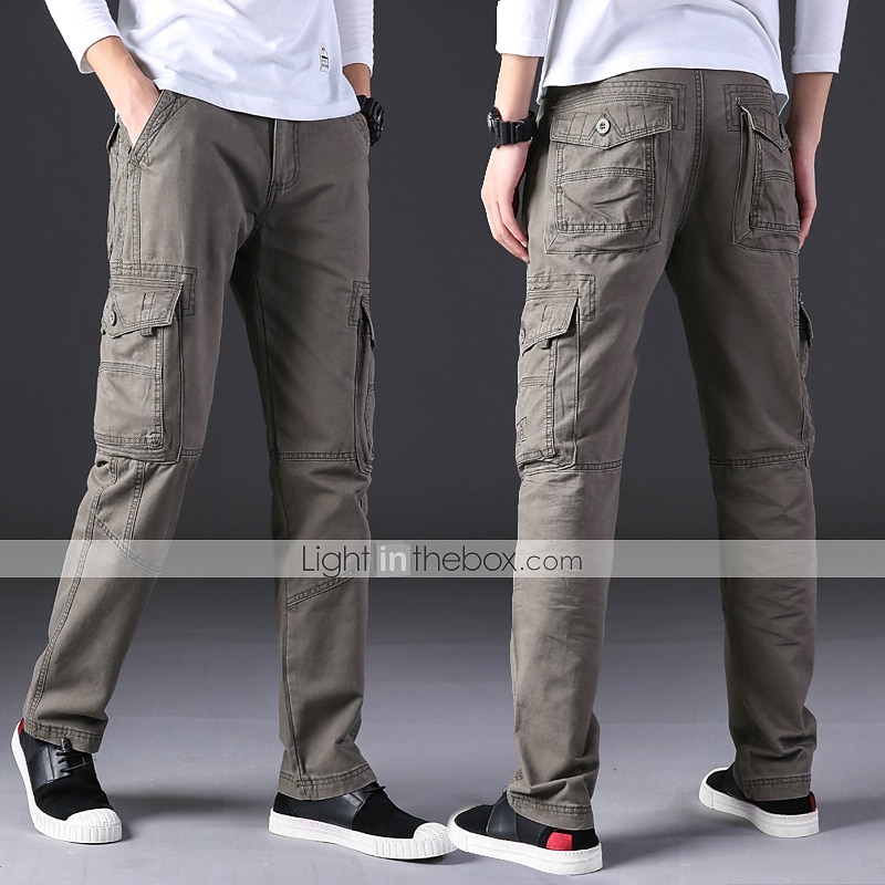 Homme Pantalons Cargo Pantalons de randonnée Pantalons de Travail Militaire Printemps Automne Extérieur Coupe Ample Ripstop Multi-poches Doux Évacuation de la transpiration Pantalons Bas Noir Vert de 2026 ? $48.99 –P8