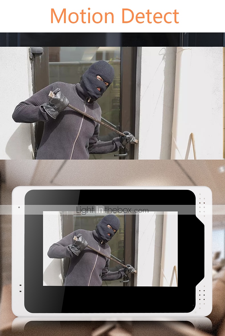 WIFI / Wired &amp; Wireless Recording 7 inch Hands-free One to One video doorphone 2025 - $639.99 –P6