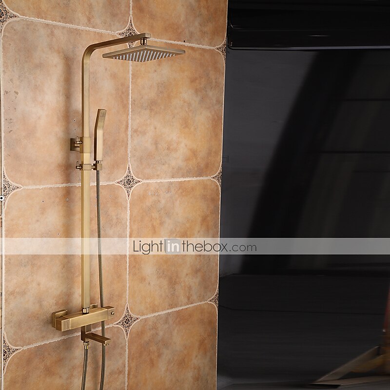 rubinetto doccia, set doccia set doccetta inclusa doccia a pioggia estraibile/rubinetti miscelatori doccia vasca da bagno con valvola in ceramica tradizionale in ottone del 2025 a $323.99 –P12