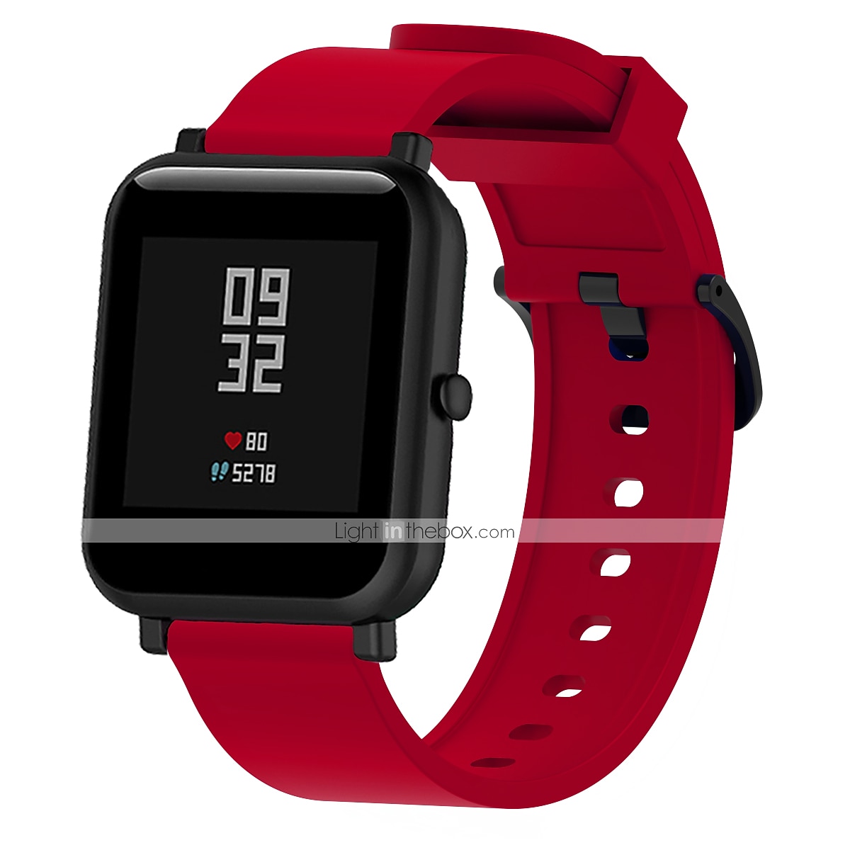 Klockarmband för Amazfit GTS 4,4mini, 3,2,2mini, 2e, GTR 42mm, Bip U Pro, U, 3 Pro, 3, S lite, S, lite Silikon Ersättning Rem Mjuk Andningsfunktion Klassiskt spänne Armband 2025 - $11.99 –P8