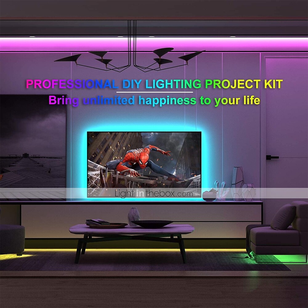 App Intelligent Control Bluetooth Mesh Smart Led Lights Strip 1M 2M 3M 4M 5M 5050 RGB SMD 30 LEDs Per Meters with IR 24 Key Controller USB Port DC5V 2025 - $10.49 –P7