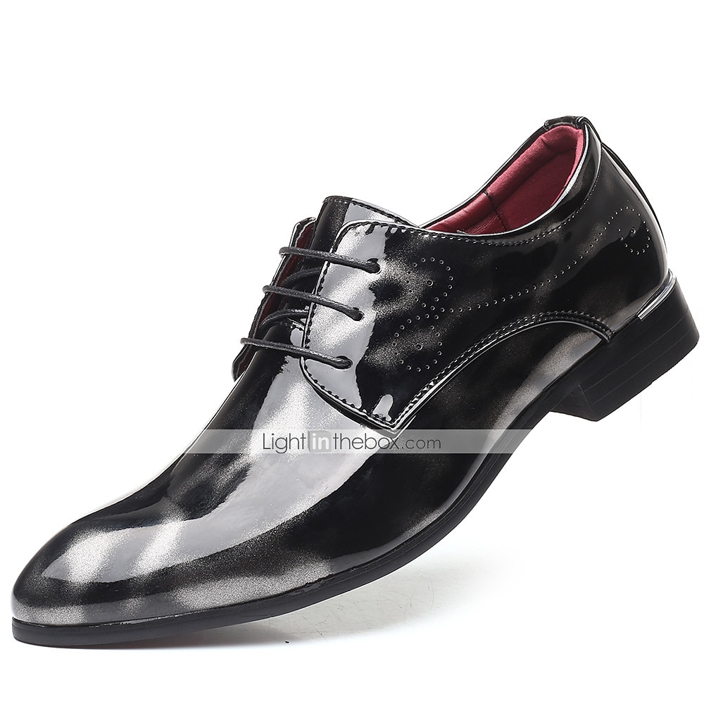 Details about   Mens British Lace up point toe Nightclub Patent Leather Casual dress Formal Shoe 