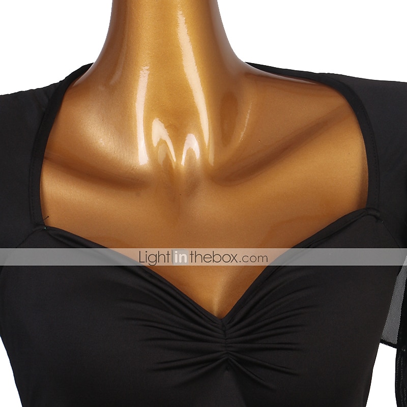 Danse de Salon Robe Combinaison Femme Entraînement Manches 3/4 Taille haute Fibre de Lait de 2025 ? $89.99 –P1