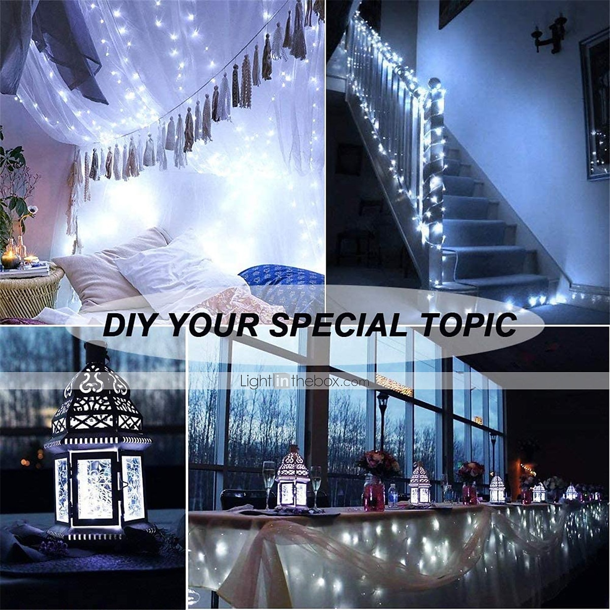 LED String Lights 5M 50LEDs with Remote Control Timer Waterproof Battery Operated Fairy String Lights for Indoor Outdoor Bedroom  Decor Multi Color 2026 - $18.99 –P3