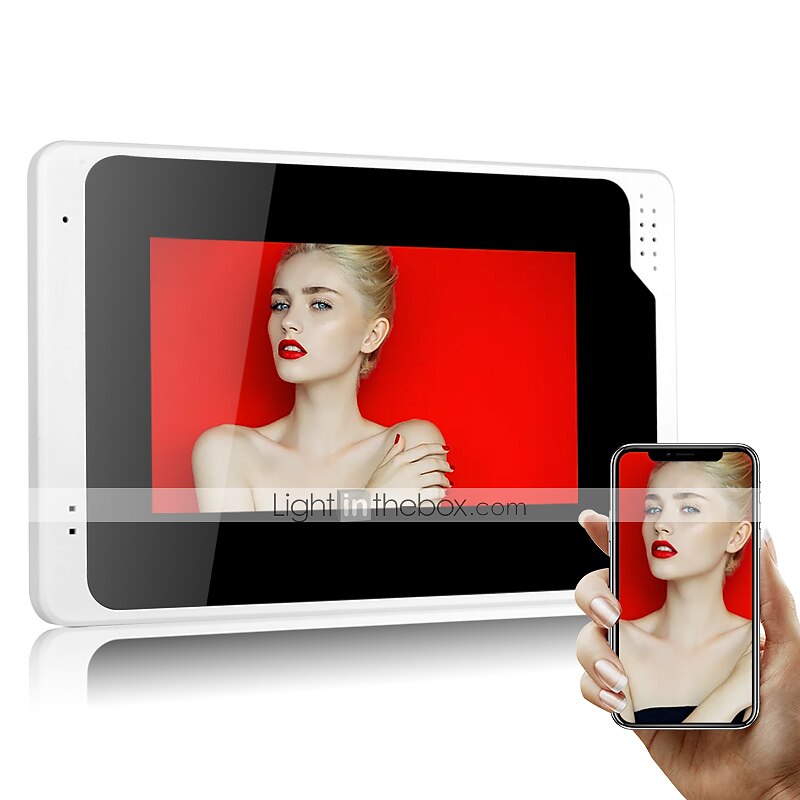 WIFI / Wired &amp; Wireless Recording 7 inch Hands-free One to One video doorphone 2025 - $639.99 –P1