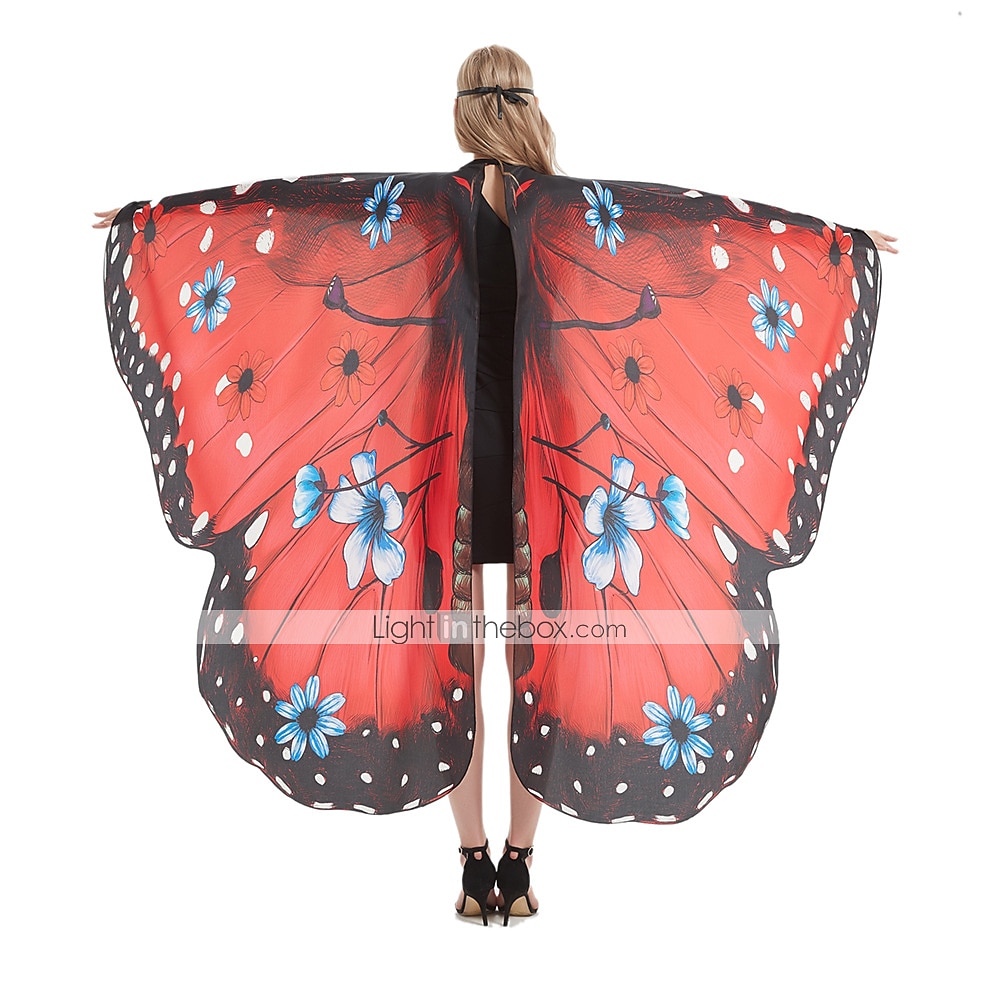 Schmetterling Faschingskostüme Cosplay Kostüm Flügel Umhang Erwachsene Damen Cosplay Halloween Karneval Einfaches Karnevalskostüm 2025 - $25.99 –P10