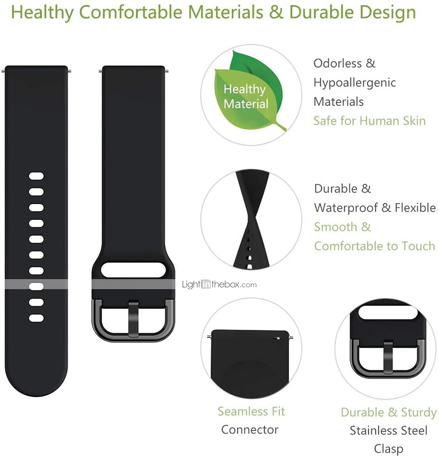 3 Pack Watch Band for Garmin Marq Descent G1 Forerunner 645/245/158/55 Music Fenix 7S / 6S / 5S Plus Pro Sapphire Solar Fenix 7/6/5 Plus Pro Sapphire Solar Silicone Replacement  Strap 20mm 22mm 2025 - $18.99 –P3