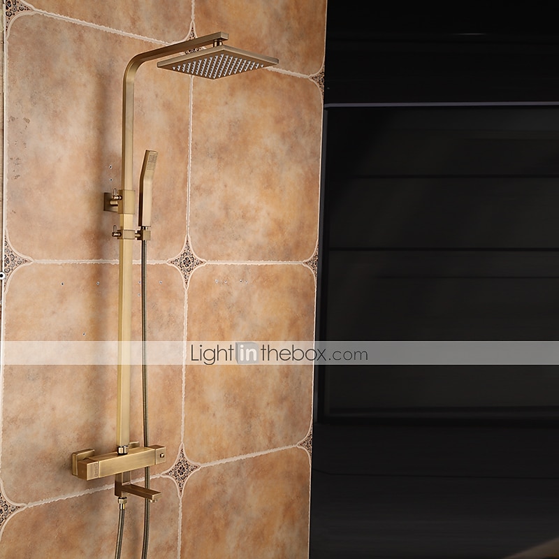 rubinetto doccia, set doccia set doccetta inclusa doccia a pioggia estraibile/rubinetti miscelatori doccia vasca da bagno con valvola in ceramica tradizionale in ottone del 2025 a $323.99 –P13