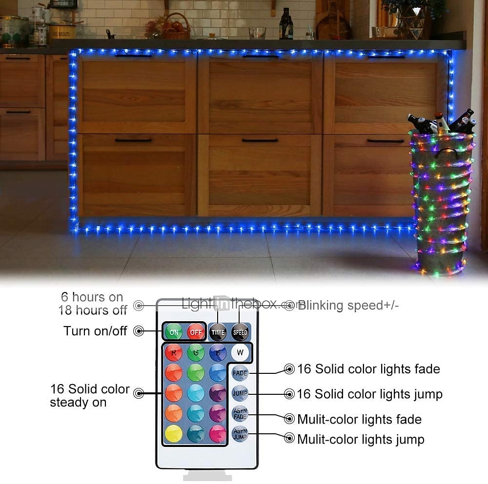 2025年 フェアリーライト100 LED 33フィートクリスマスライトUSBプラグ16色の変更シルバーワイヤーホタルライトir24キーリモコン付き屋内パーティーハロウィンクリスマス コレクション – $17.49 –P6