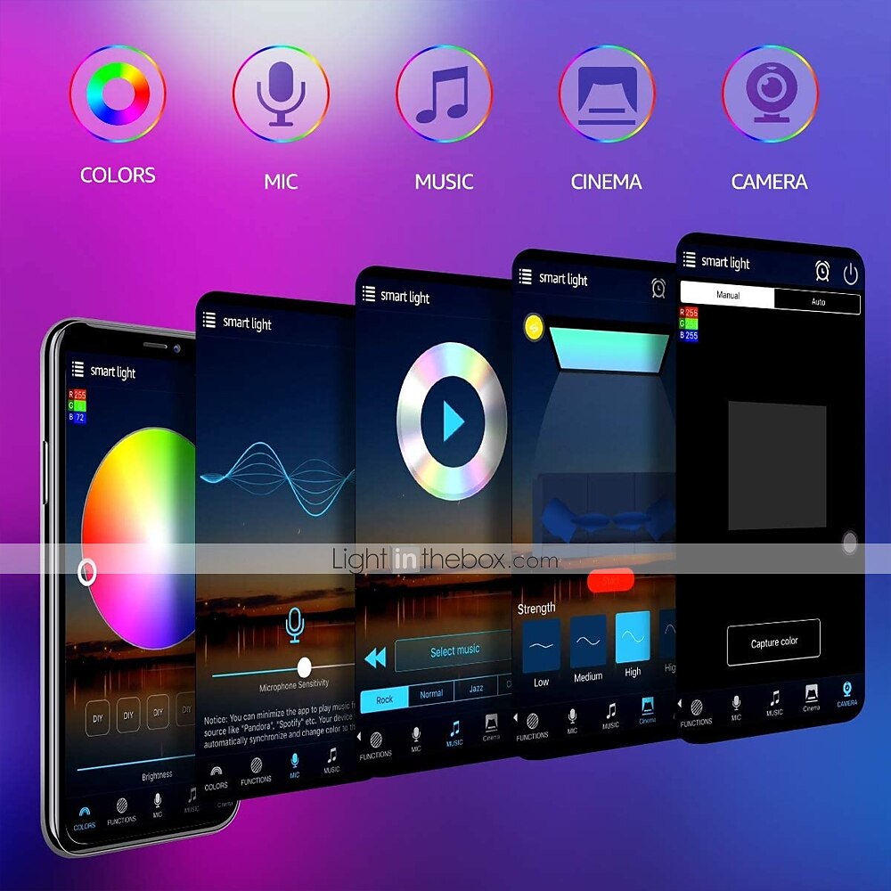 2025年 スマートLEDストリップライト32.8ft10m(2x5m)rgb +whitewifiアプリ300leds5050smdはwifiリモートコントローラーを備えたalexagoogleで動作します コレクション – $50.99 –P6