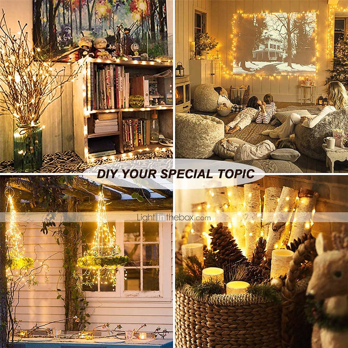 LED String Lights 5M 50LEDs with Remote Control Timer Waterproof Battery Operated Fairy String Lights for Indoor Outdoor Bedroom  Decor Multi Color 2026 - $18.99 –P7