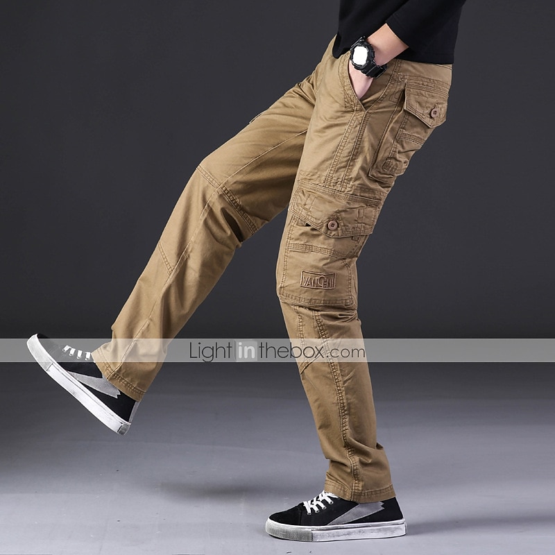 Homme Pantalons Cargo Pantalons de randonnée Pantalons de Travail Militaire Printemps Automne Extérieur Coupe Ample Ripstop Multi-poches Doux Évacuation de la transpiration Pantalons Bas Noir Vert de 2026 ? $48.99 –P9