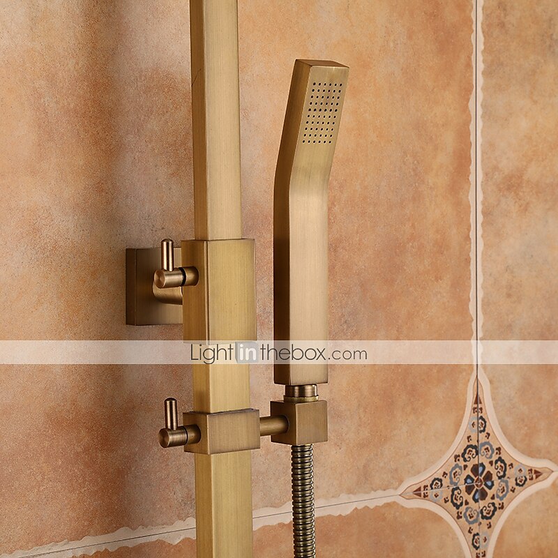 rubinetto doccia, set doccia set doccetta inclusa doccia a pioggia estraibile/rubinetti miscelatori doccia vasca da bagno con valvola in ceramica tradizionale in ottone del 2025 a $323.99 –P14