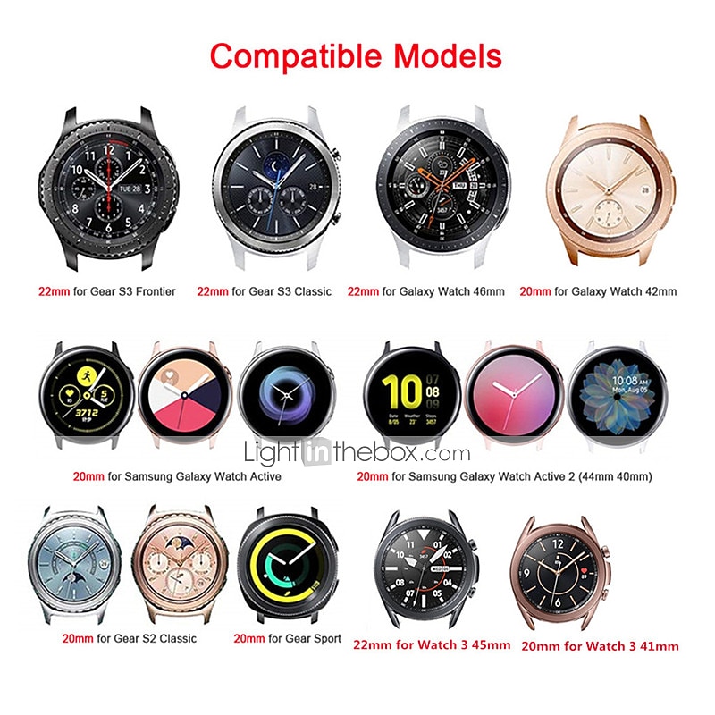 2025年 スマートウォッチバンド のために Samsung Galaxy Watch 5 Pro 45mm 4 Classic 42mm 46mm 3 41mm Active 2 40mm 44mm Gear Sport S3 Frontier S2 2 Neo Live ステンレス スマートウォッチ ストラップ メタルバンド 置換 リストバンド  コレクション – $16.99 -P1