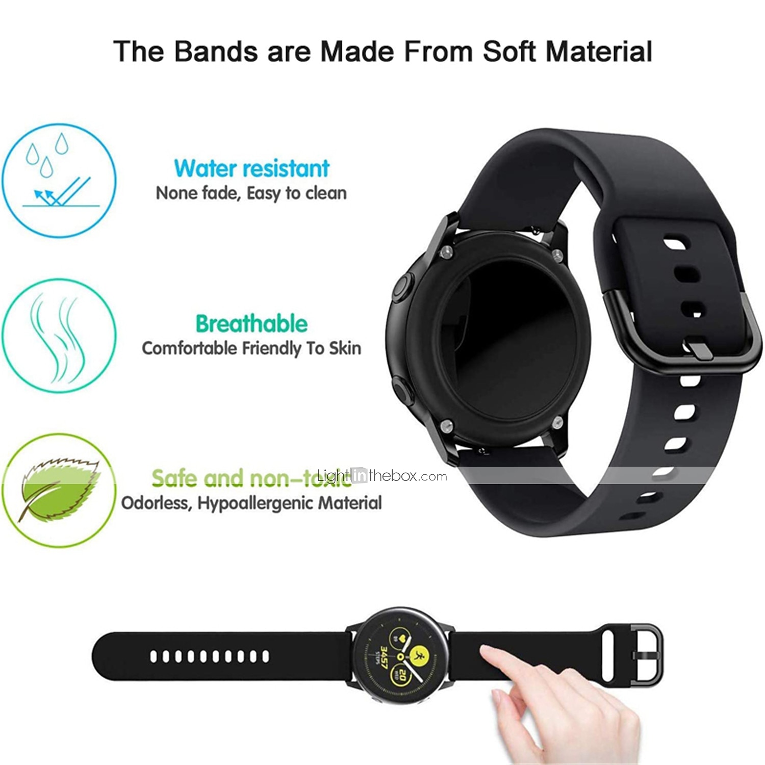 3 Pack Watch Band for Garmin Marq Descent G1 Forerunner 645/245/158/55 Music Fenix 7S / 6S / 5S Plus Pro Sapphire Solar Fenix 7/6/5 Plus Pro Sapphire Solar Silicone Replacement  Strap 20mm 22mm 2025 - $18.99 –P6
