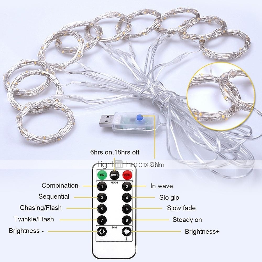2025年 エレガントなウェディング レセプション パーティー 3mx3m 3mx2m USB LED カーテン ストリング ライト リモコン フェアリー ライト 新年 クリスマス バレンタインデー 屋外 ウェディング ホーム デコレーション  コレクション – $16.99 –P8
