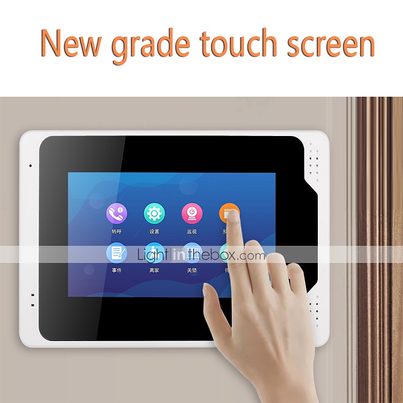WIFI / Wired &amp; Wireless Recording 7 inch Hands-free One to One video doorphone 2025 - $639.99 –P2