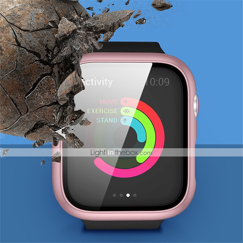 مشاهدة حالة مع حامي الشاشة متوافق مع Apple Watch Series 8 7 41mm 45mm / Series 6 5 4 SE 40mm 44mm / Series 3 2 1 38mm 42mm مقاومة للخدش غطاء كامل ممتص الصدمات زجاج مقوى / الكمبيوتر الشخصي ووتش غطاء 2025 - $10.99 –P2
