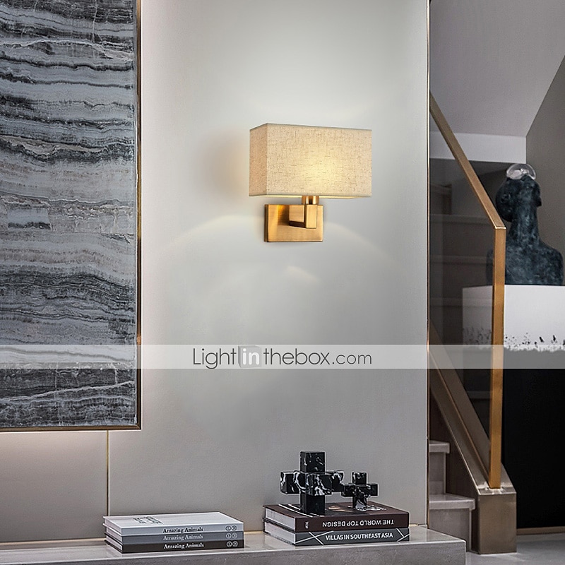 led-seinävalaisin moderni kangasvarjostin kaksoisvarsi seinävalaisimet yöpöydän seinävalaisimet metallilamppu 110-240v 2025 - $82.99 –P10