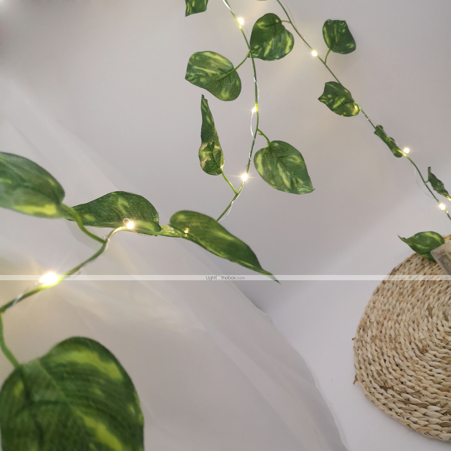 элегантный свадебный прием вечеринка зеленые листья винограда плющ гирлянда огни наружное свадебное украшение 2.3м 30 светодиодов светодиодные гирлянды для патио сад семейная вечеринка свадебное 2026 - $11.49 –P6