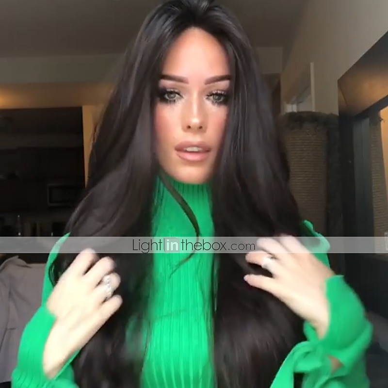 Black Wigs For Women Synthetic Wig Body Wave Middle Part Wig Long Very Long Black Synthetic Hair 26 Inch Women's Middle Part Party Fluffy Black 2025 - $26.99 –P3