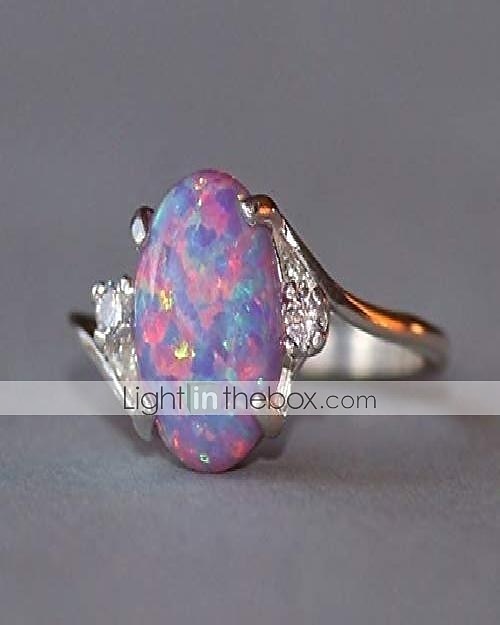 anelli da donna in argento sterling taglio ovale opale di fuoco gioielli squisiti regali di proposta di compleanno anelli per feste di fidanzamento sposa vestito per stupire 2025 del 2025 a $11.99 –P2