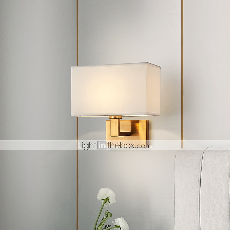 led-seinävalaisin moderni kangasvarjostin kaksoisvarsi seinävalaisimet yöpöydän seinävalaisimet metallilamppu 110-240v 2025 - $82.99 –P1