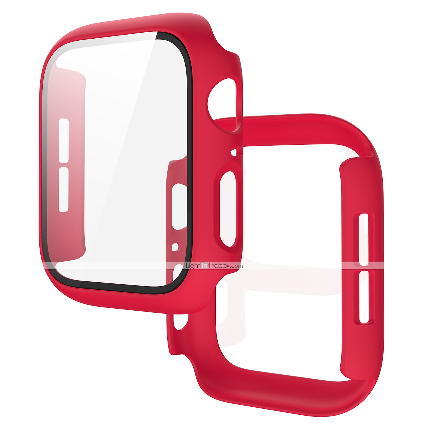 مشاهدة حالة مع حامي الشاشة متوافق مع Apple Watch Series 8 7 41mm 45mm / Series 6 5 4 SE 40mm 44mm / Series 3 2 1 38mm 42mm مقاومة للخدش غطاء كامل ممتص الصدمات زجاج مقوى / الكمبيوتر الشخصي ووتش غطاء 2025 - $10.99 –P6
