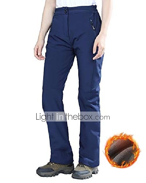 naisten idra-fleecevuoriset housut ulkona softshell-vedenpitävät eristetyt vaellussukset lumilämmin housut 2025 - $29.99 –P1
