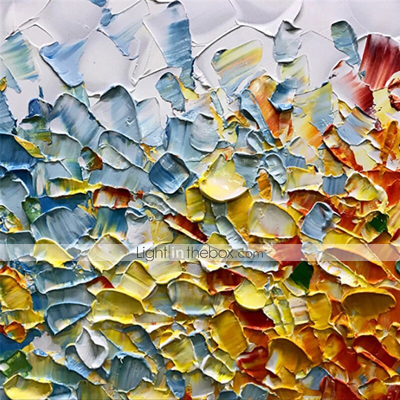 Oil Painting Hand Painted Horizontal Panoramic Abstract Still Life Modern Rolled Canvas (No Frame) 2025 - $83.99 –P1