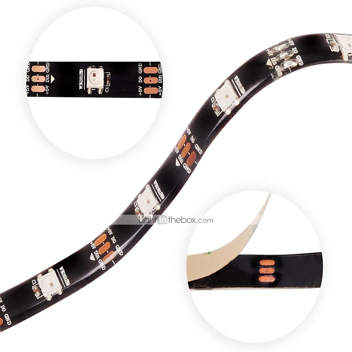 rgbic stripe lys 5m 10m led lys stripe 150-300 lysdioder 16 millioner drømme farge skiftende hjem utendørs dekorasjon vanntett jul 2025 - $30.99 –P6