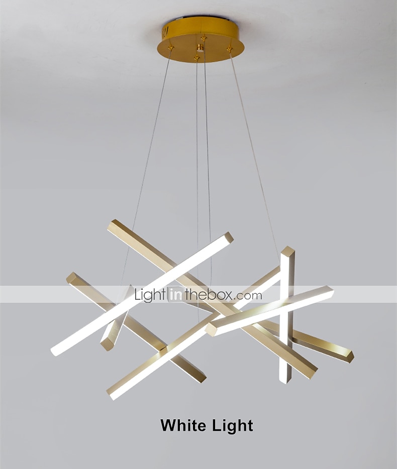 led 32w люстра sputnik dia56cm алюминиевая рама, окрашенная в черный цвет, отделка для гостиной, спальни, кафе, подвесной светильник, теплый белый / белый свет 2026 - $449.99 –P3