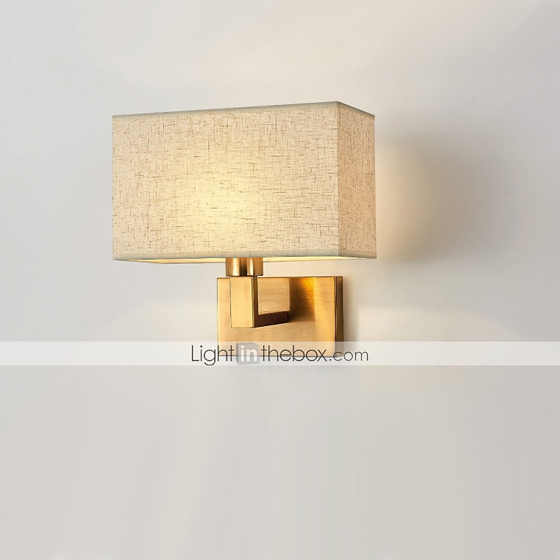 led-seinävalaisin moderni kangasvarjostin kaksoisvarsi seinävalaisimet yöpöydän seinävalaisimet metallilamppu 110-240v 2025 - $82.99 –P5