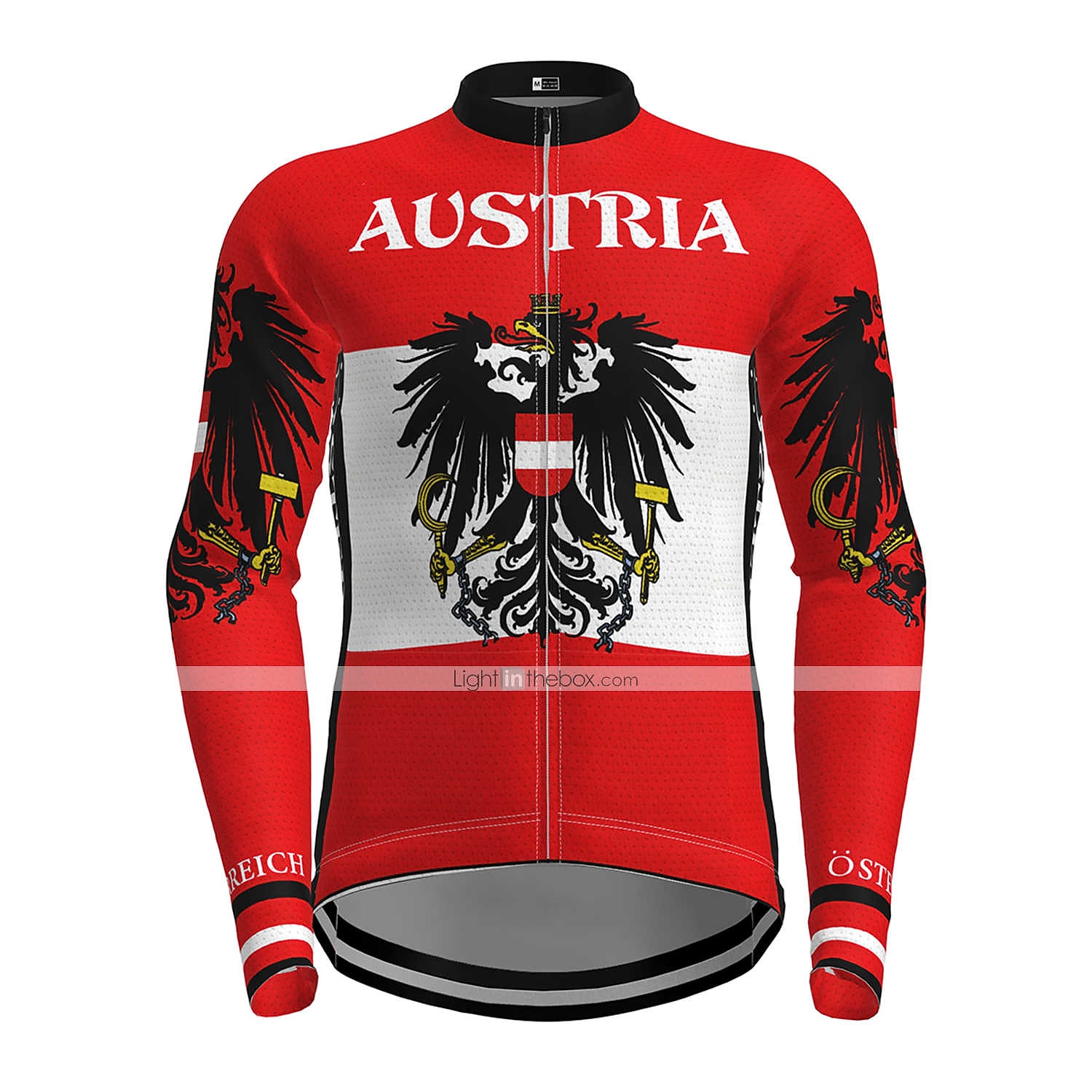 Hombre Maillot de Ciclismo Estampado Letra y Número Rusia Manga Larga Bicicleta Maillot Camiseta con 3 bolsillos traseros MTB Bicicleta Montaña Ciclismo Carretera Secado rápido Transpirabilidad Suave 2026 - $34.99 –P1