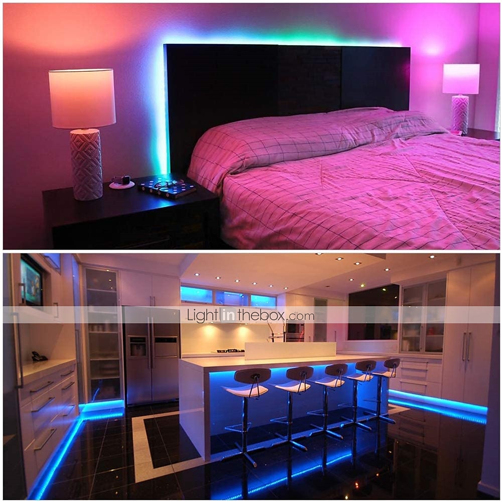 20m 65,6ft led strip lampor rgb färgskiftande smd 5050 tejplampor flexibla för sovrum kök DIY heminredning 12v 10a 2025 - $46.99 –P2
