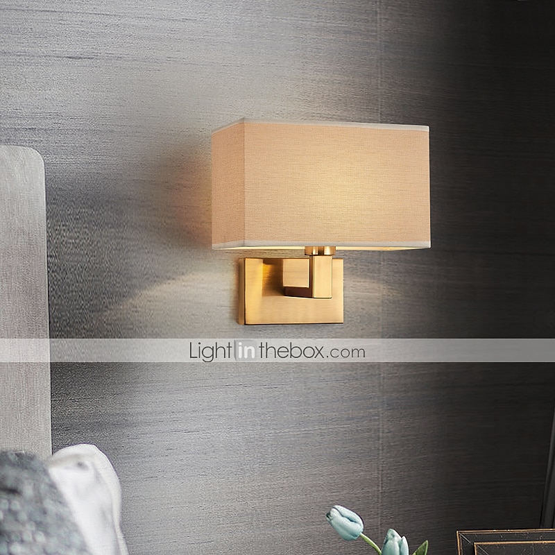 led-seinävalaisin moderni kangasvarjostin kaksoisvarsi seinävalaisimet yöpöydän seinävalaisimet metallilamppu 110-240v 2025 - $82.99 –P3