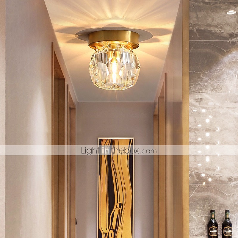 11 cm Unterputz Deckenleuchte Gold Kristall Metall Messing modern 110-120V 220-240V 2026 - $122.99 –P1