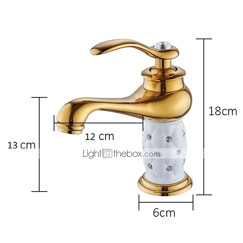 Single Handle Bathroom Faucet, Chrome/Gloden One Hole Centerset, Brass/Zinc Alloy Bathroom Sink Faucet with Supply Lines  2025 - $72.99 –P3