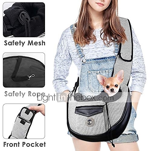 Pet Sling Carrier Bag, Pet Messenger Bag, Small Dog Cat Sling Bag