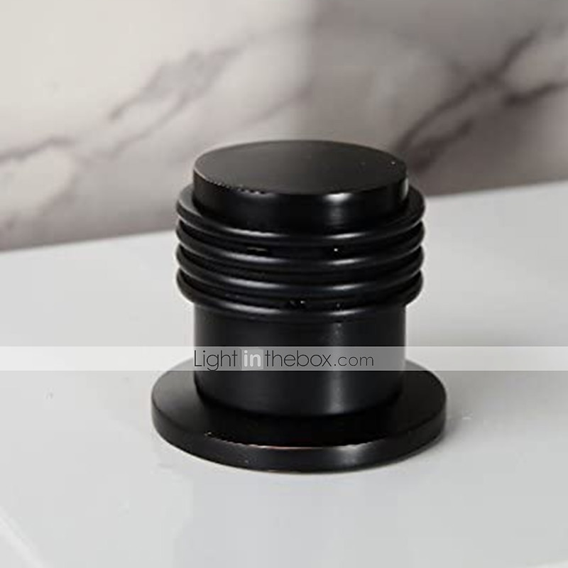Rubinetto per vasca da bagno, ottone moderno in stile moderno, bronzo lucidato a olio, vasca romana, valvola in ceramica, rubinetti miscelatori per vasca da bagno con cascata con interruttore caldo e del 2025 a $299.69 –P1