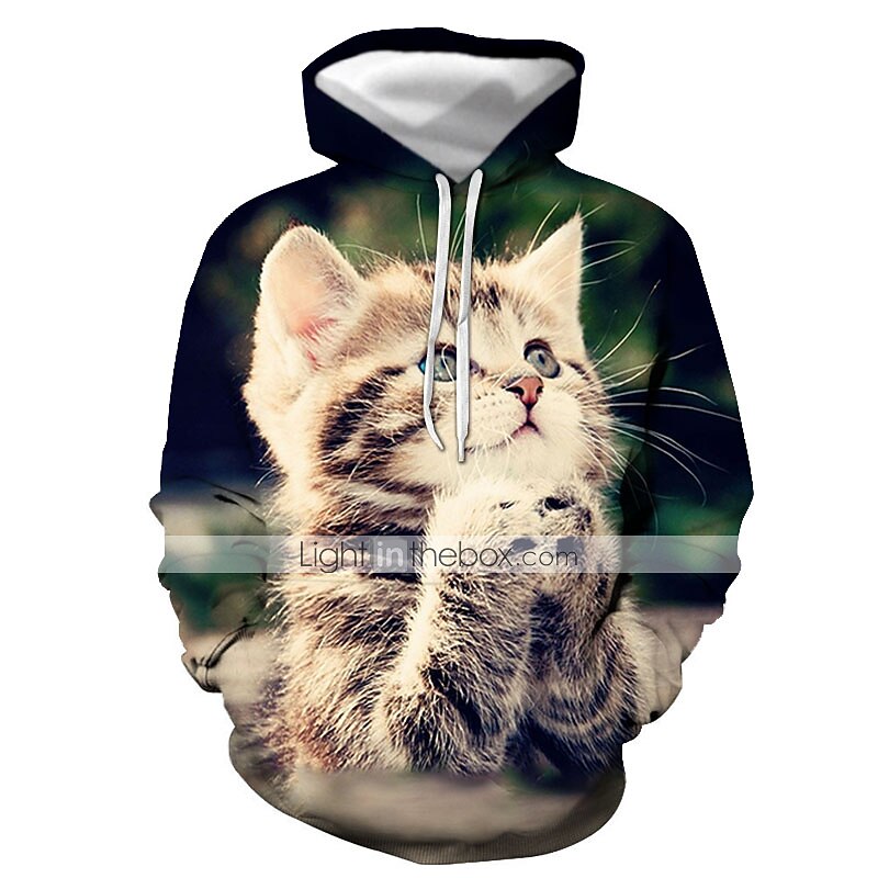 Per uomo Grafico Animale Felpa con Cappuccio Felpe con cappuccio Felpa Essenziale Casual Manica Lunga Con Cappuccio Quotidiano Uscire Bianco progettista del 2025 a €26.46 –P1