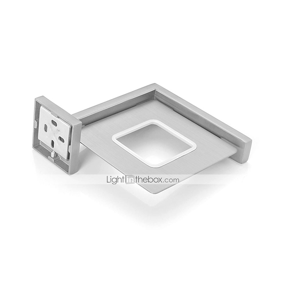 suport sapun inox si abs cu tava de sticla montata pe perete baie 1buc finisaje vopsite, crom galvanizat si periat 2025 - $47.99 –P18