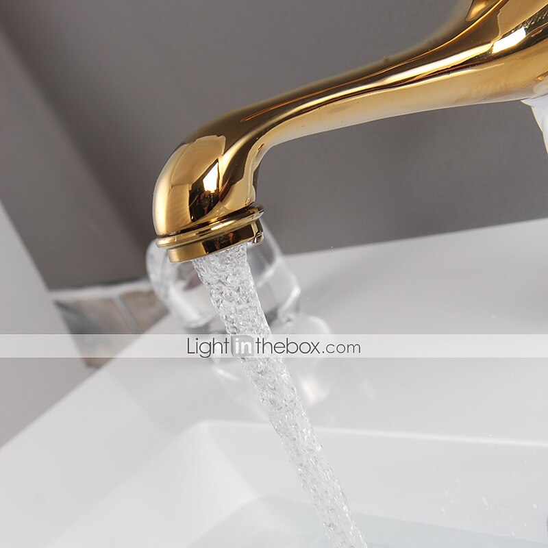 Single Handle Bathroom Faucet, Chrome/Gloden One Hole Centerset, Brass/Zinc Alloy Bathroom Sink Faucet with Supply Lines  2025 - $72.99 –P5