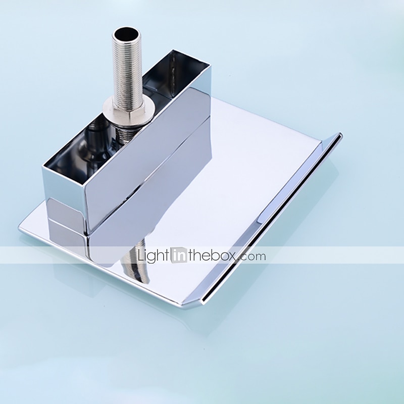 grifo de la bañera - grifos mezcladores de ducha de baño de válvula de cerámica de bañera romana galvanizada contemporánea 2025 - $372.59 -P5