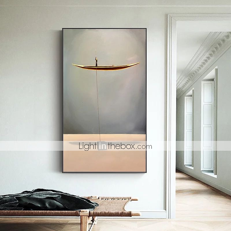 Oil Painting Hand Painted Vertical Abstract Landscape Comtemporary Modern Rolled Canvas (No Frame) 2025 - $65.99 –P4