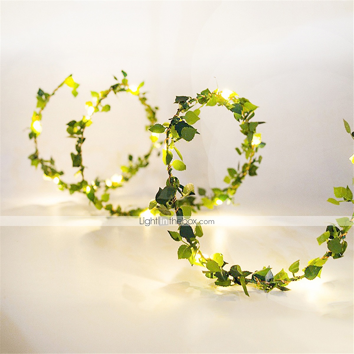 elegáns esküvői fogadás buli 5m 50 led zöld levelek girland led zsinór lámpák 2db 1db elemes tündérfény esküvői karácsonyi bankett kerti ünnep beltéri dekoráció 2025 - $16.99 –P4