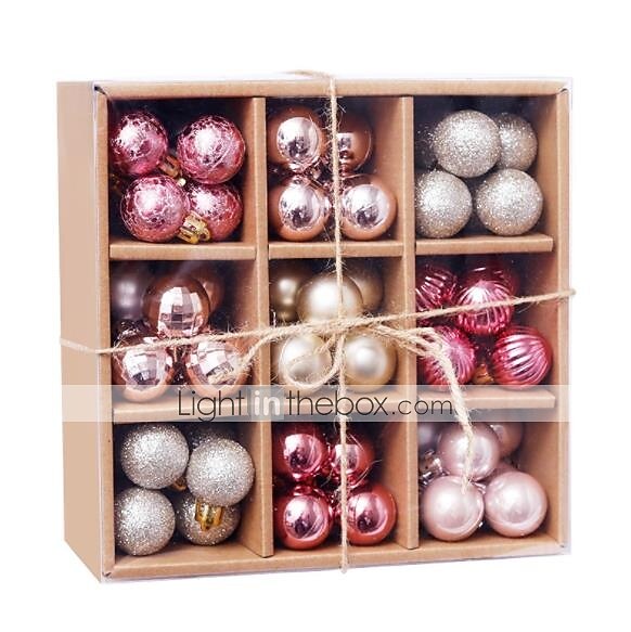 99 globuri de Crăciun, ornamente de Crăciun de 3 cm, decorațiuni suspendate rezistente la spargere pentru brad de Crăciun, sărbători, petreceri și cadouri 2025 - $35.99 –P5