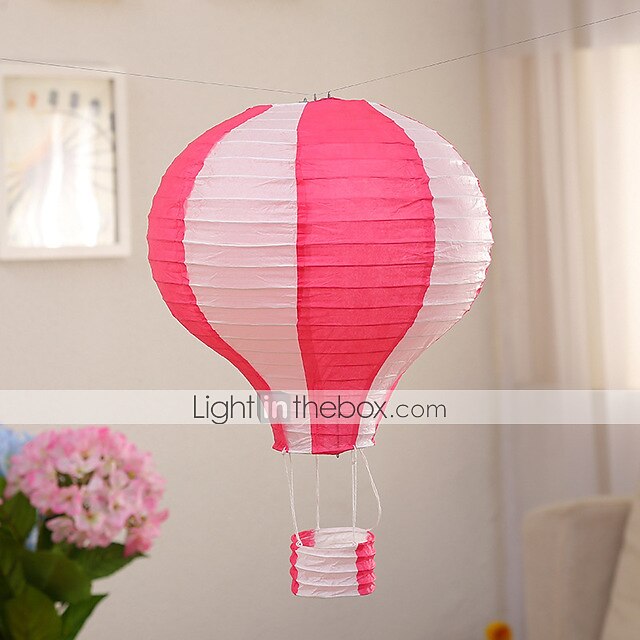 12" Paper Hot Air Balloon Paper Lanterns Light Shade Lamp Wedding Party Lanterns 